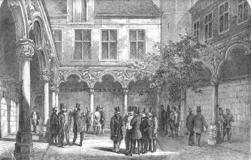 میدان تربورس شهر بروژ بلژیک سال 1858 میدان تربورس شهر بروژ بلژیک سال 1858